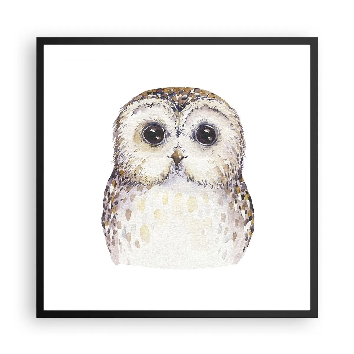 Affisch i svart ram - Titta i mina ögon - 60x60 cm