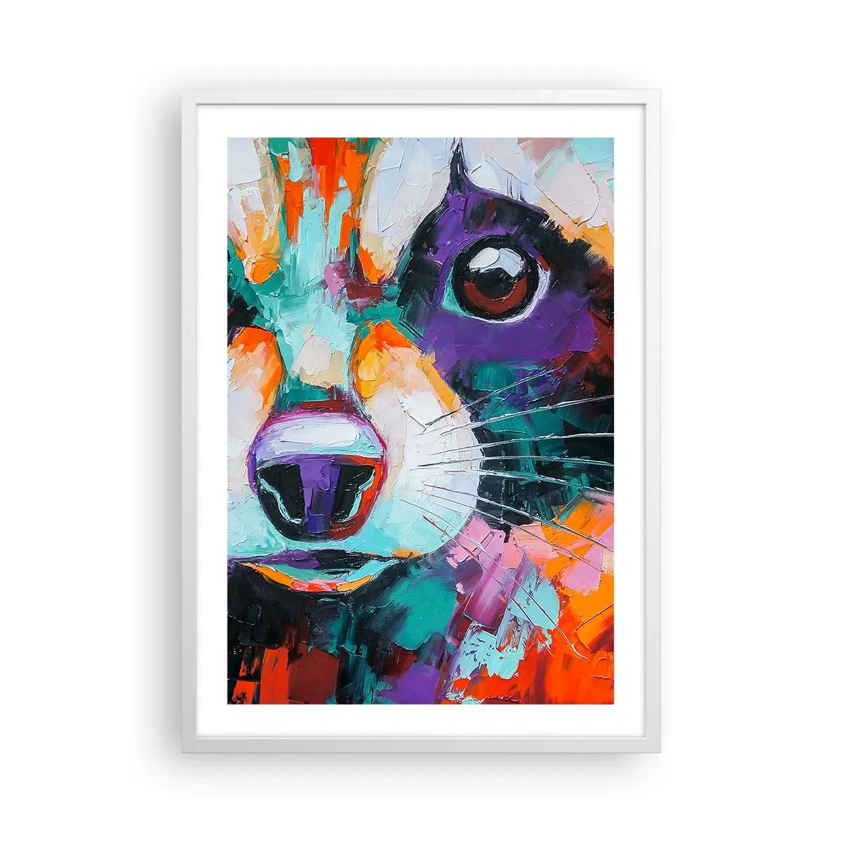 Affisch i vit ram - Enbart goda emotioner - 50x70 cm