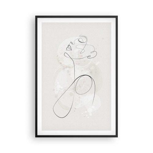 Affisch i svart ram - Skönhetens spiral - 61x91 cm