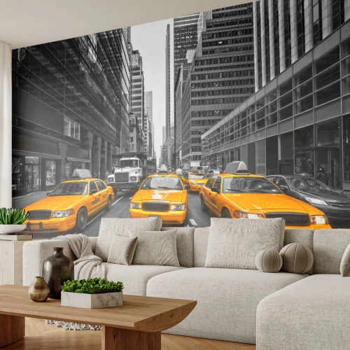 Självhäftande Fototapet Deluxe Sticker - Vi färgar denna stad - Stad, New York, Arkitektur - 250x175 cm