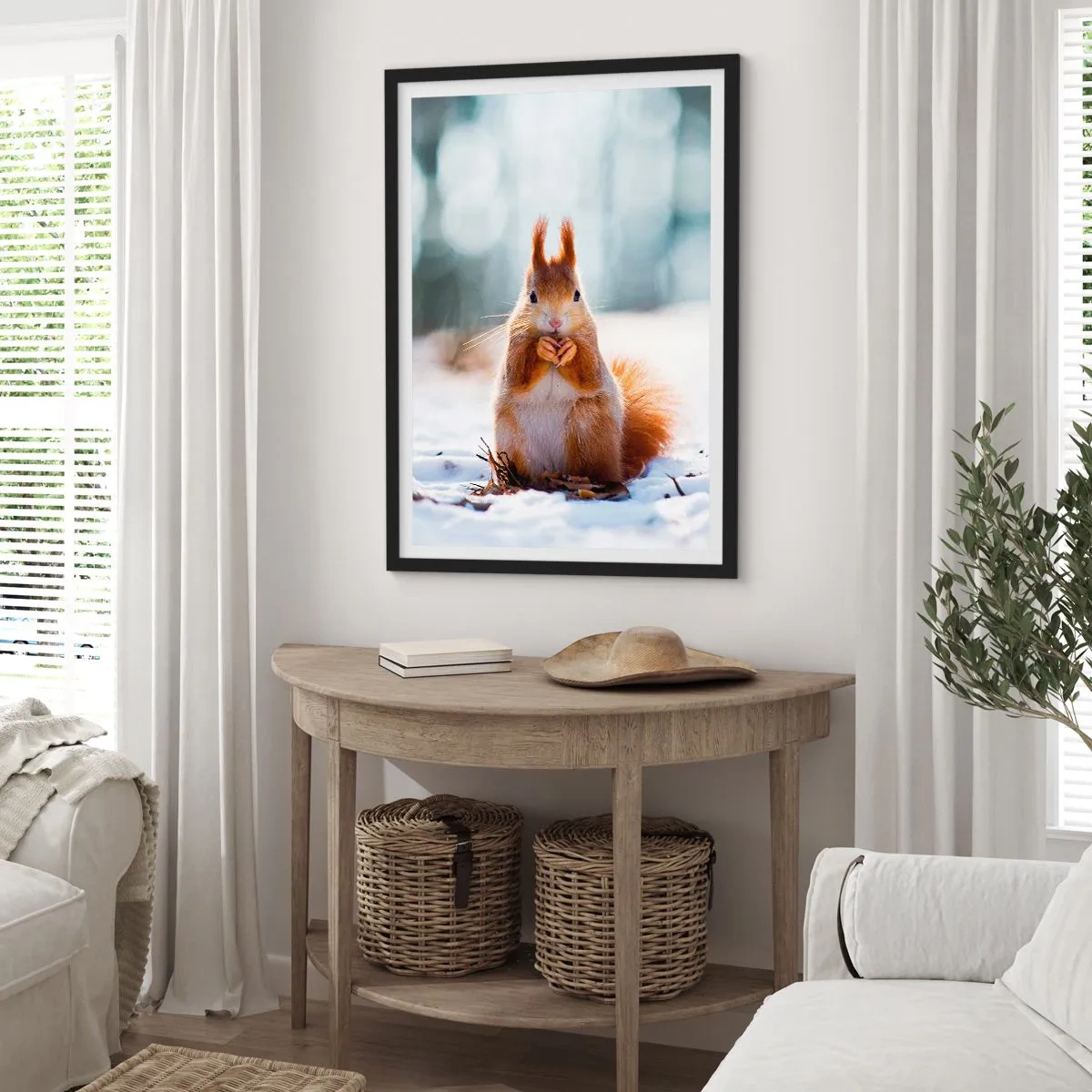 Affisch i svart ram - Vad glor du på? - 70x100 cm