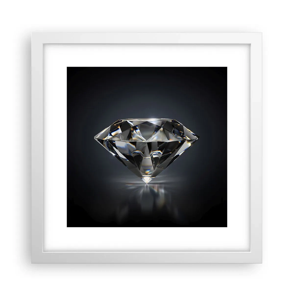 Affisch i vit ram - Bästa flickvännen - 30x30 cm