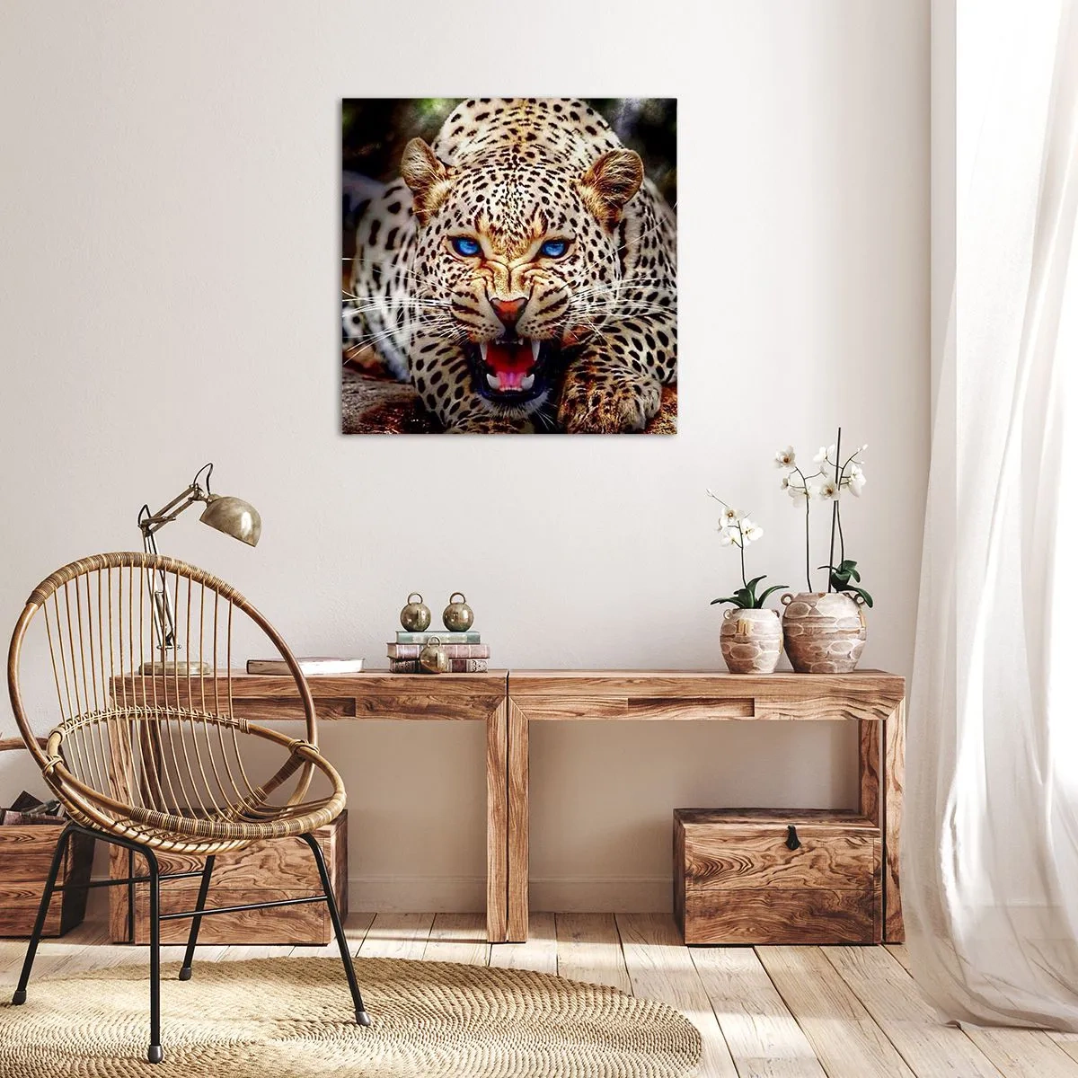 Canvastavla - Bild på duk - Ilska är dålig för skönheten - 70x70 cm