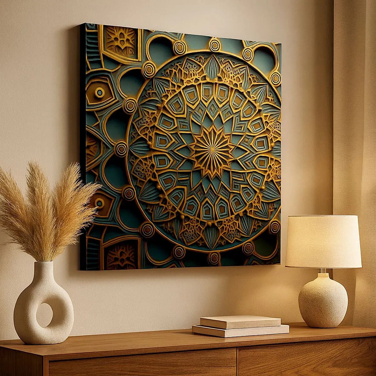 Canvastavla - Bild på duk - I ett arabiskt klimat - 30x30 cm