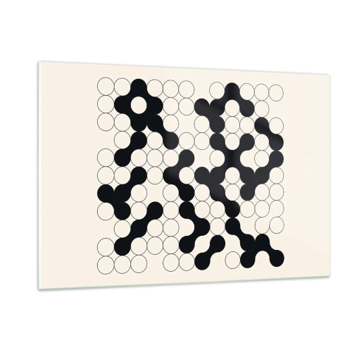 Glastavla - Bild på glas - Kinesiskt spel - variation - 120x80 cm