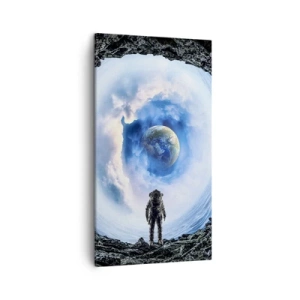 Canvastavla - Bild på duk - Det är inte långt kvar hem - 45x80 cm