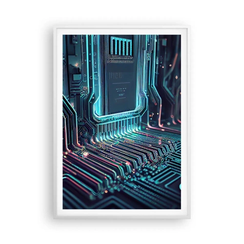 Affisch i vit ram - Så här tänker jag... - 70x100 cm