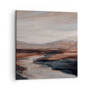 Canvastavla - Bild på duk - Fridfull dal - 60x60 cm