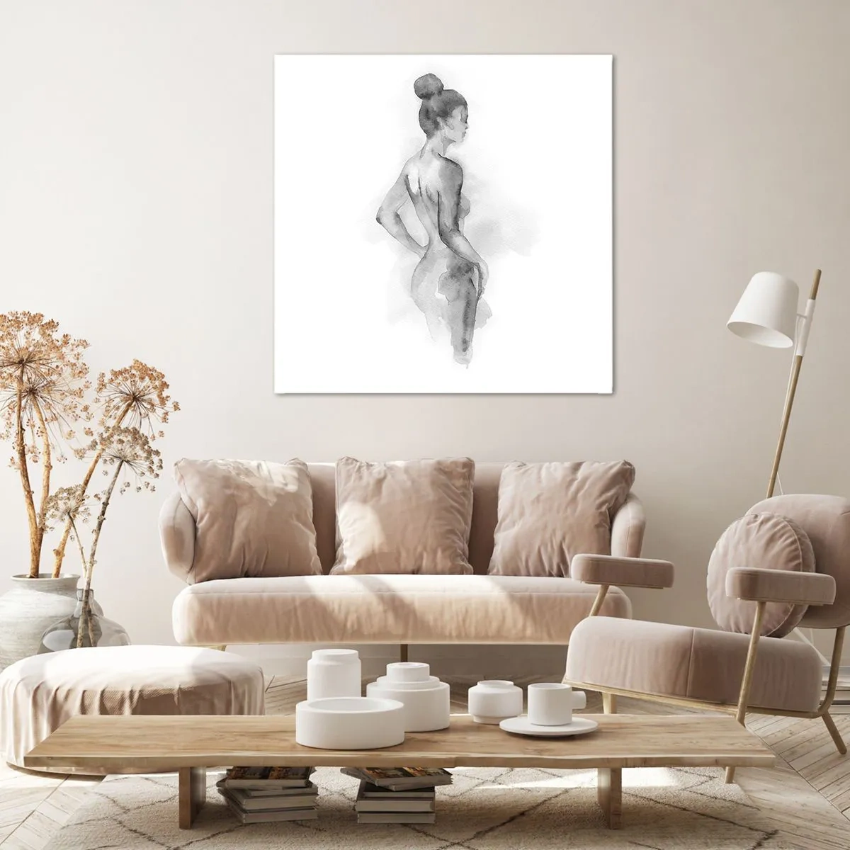 Canvastavla - Bild på duk - Vacker som målandet - 70x70 cm