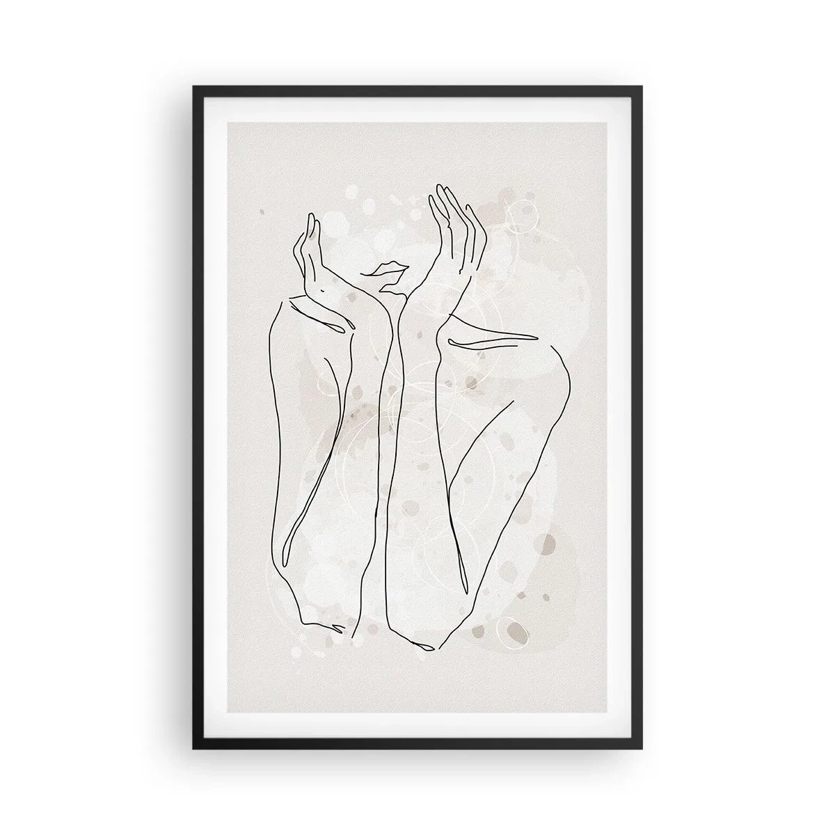 Affisch i svart ram - Drömstund - 61x91 cm