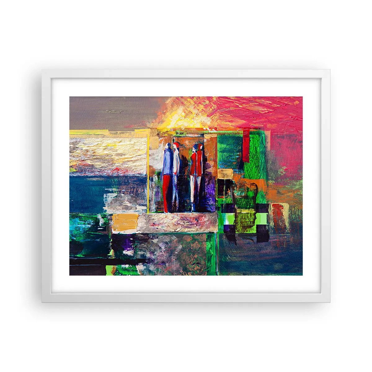 Affisch i vit ram - Relationer och emotioner - 50x40 cm