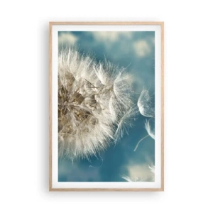 Affisch i ram av ljusek - Ängelns andetag - 61x91 cm