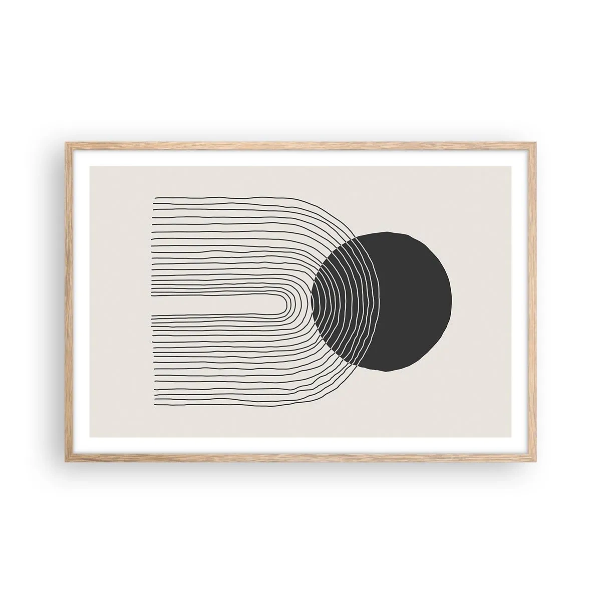 Affisch i ram av ljusek - Darr och säkerhet - 91x61 cm