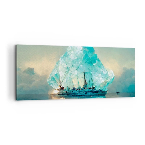 Canvastavla - Bild på duk - Arktisk briljant - 120x50 cm