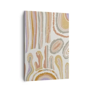 Canvastavla - Bild på duk - Färgglada tvärsnitt - 50x70 cm