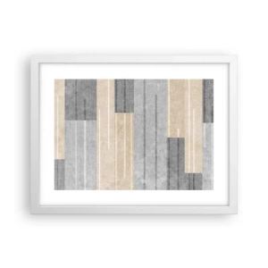 Affisch i vit ram - Komposition: allt i lod - 40x30 cm