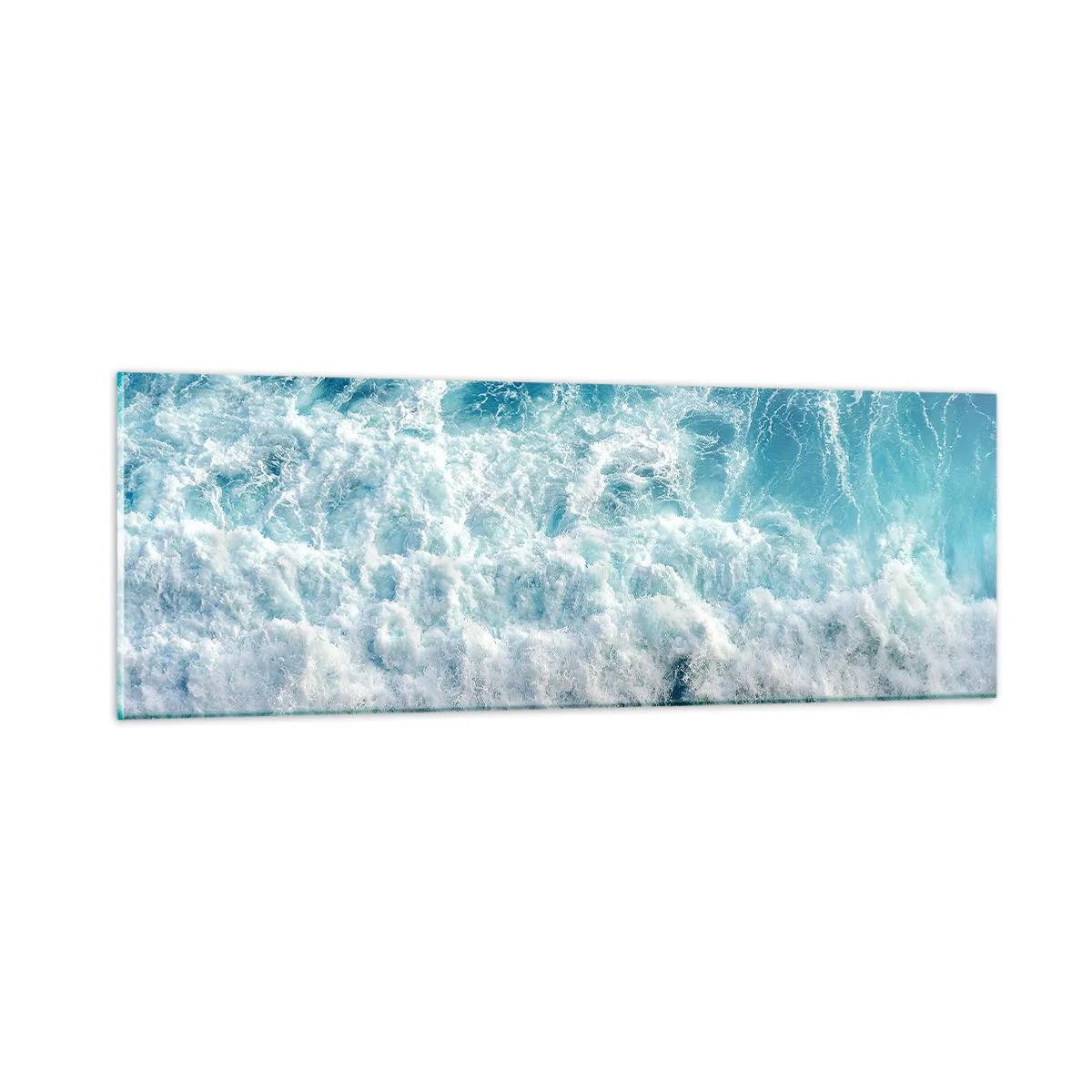 Glastavla - Bild på glas - Glatt och hoppande - 90x30 cm