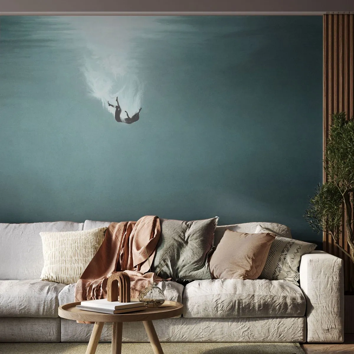 Fototapet Standard Eco - I havets famn - Vatten, Minimalism, Under vattnet - 400x280 cm