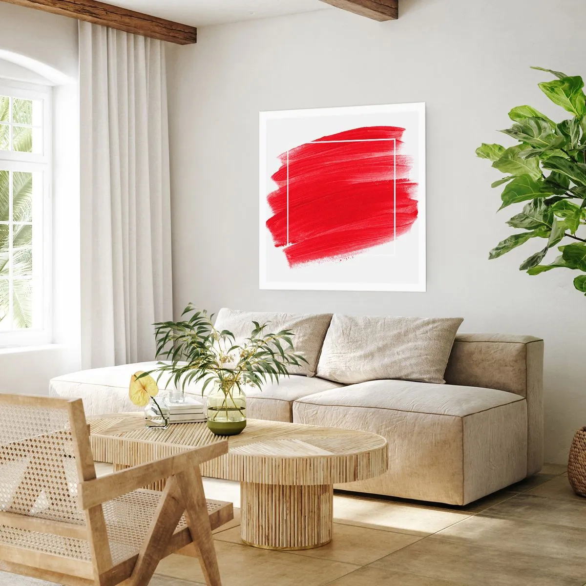 Affisch - Utanför ramen - 40x40 cm