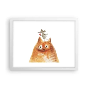 Affisch i vit ram - Kärlekens paradoxer - 40x30 cm