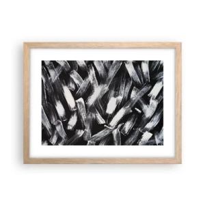 Affisch i ram av ljusek - Abstraktion i industriell anda - 40x30 cm
