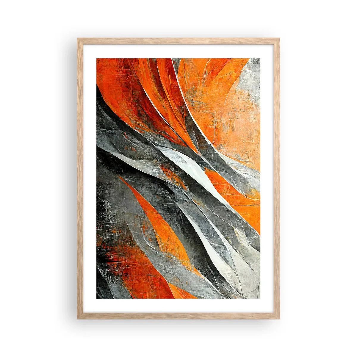 Affisch i ram av ljusek - Värme och kyla - 50x70 cm