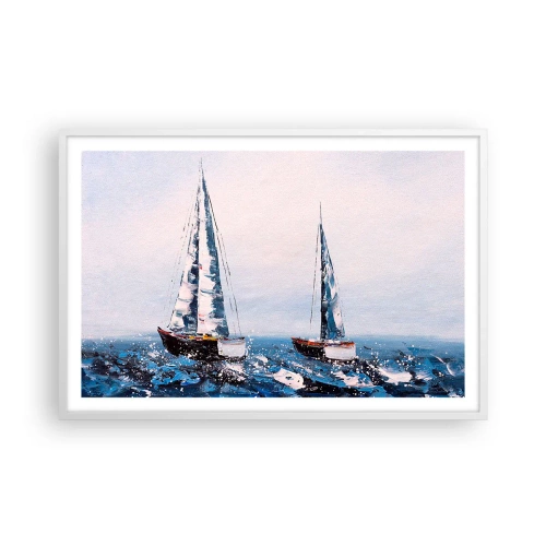Affisch i vit ram - Vindens broderskap - 91x61 cm