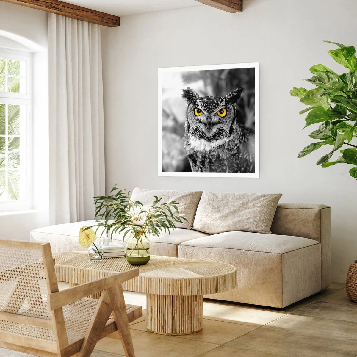 Affisch - Inget kommer undan - 60x60 cm