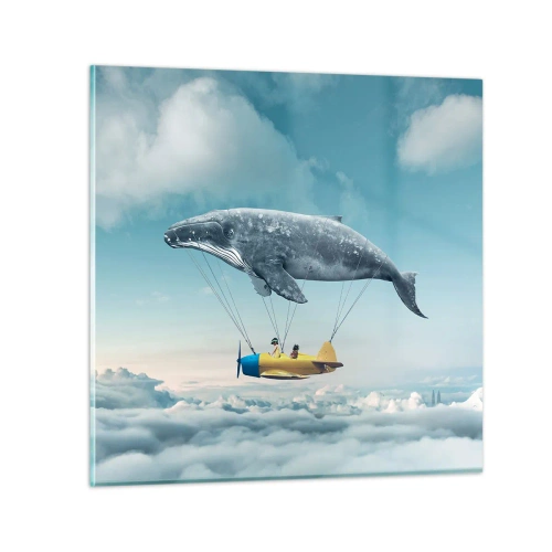 Glastavla - Bild på glas - Varför inte? - 70x70 cm