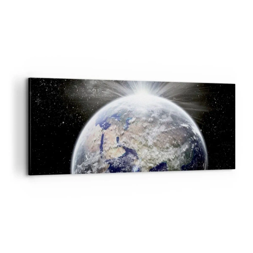 Canvastavla - Bild på duk - I fullt sken - 100x40 cm