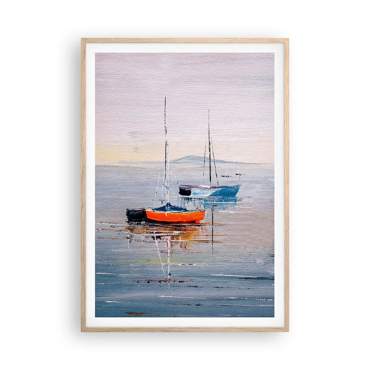 Affisch i ram av ljusek - En välförtjänt vila - 70x100 cm