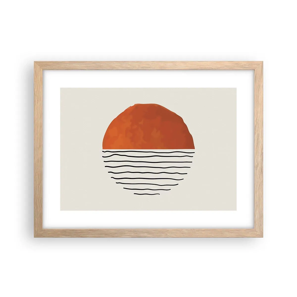 Affisch i ram av ljusek - I japansk stämning - 40x30 cm