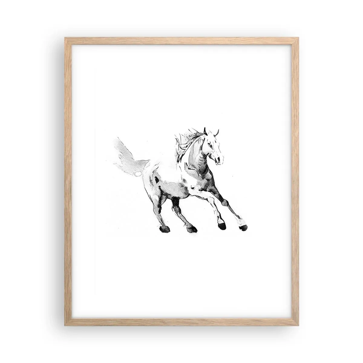 Affisch i ram av ljusek - Obändig själ - 40x50 cm