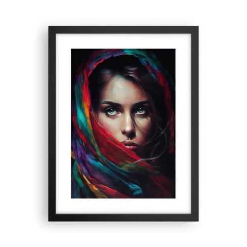 Affisch i svart ram - Grönögd hemlighet - 30x40 cm