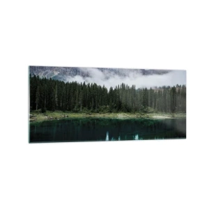 Glastavla - Bild på glas - Tyst, tyst, väck inte sovande vatten... - 120x50 cm