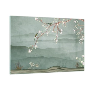 Glastavla - Bild på glas - Vår, ah, det är du - 120x80 cm