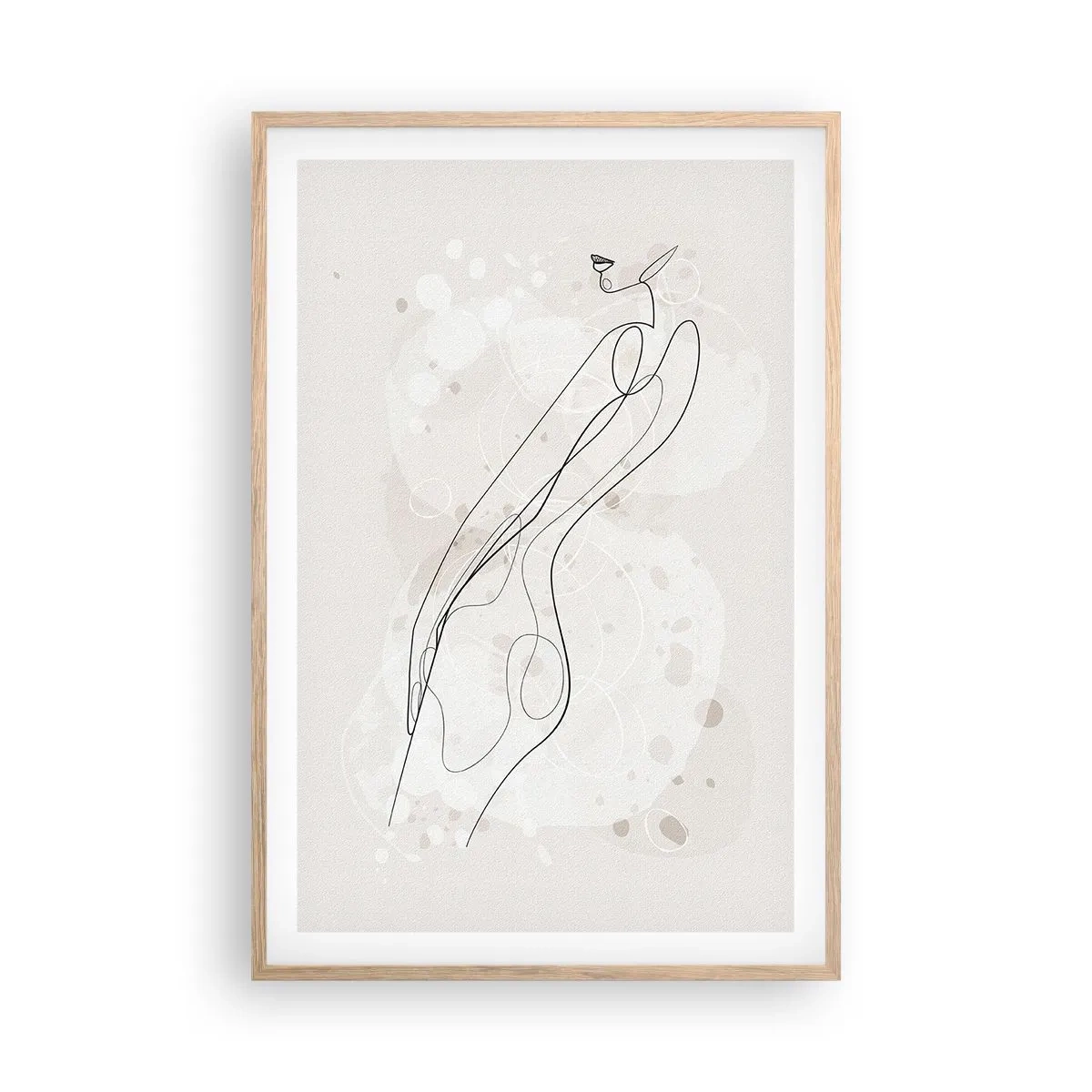 Affisch i ram av ljusek - Blicken går vilse - 61x91 cm