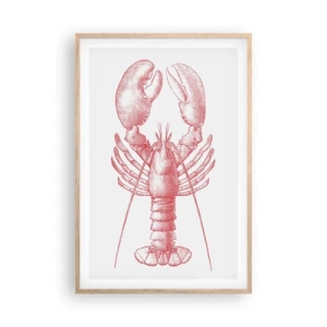 Affisch i ram av ljusek - Hummer värdig Homer - 61x91 cm