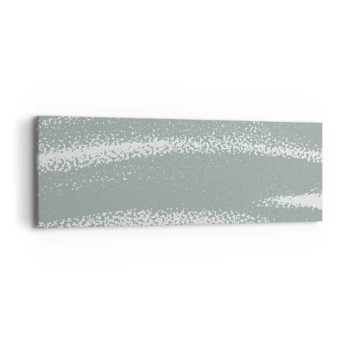 Canvastavla - Bild på duk - Abstraktion i vinterstämning - 90x30 cm