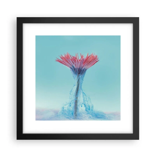 Affisch i svart ram - I upplivande famn - 30x30 cm