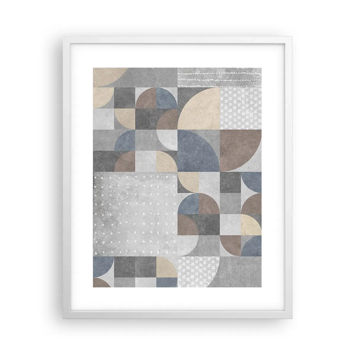 Affisch i vit ram - Keramisk fantasi - 40x50 cm