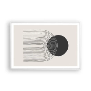 Affisch i vit ram - Darr och säkerhet - 91x61 cm