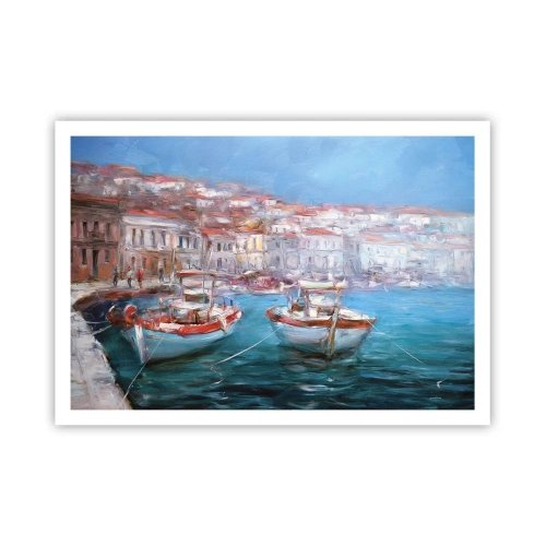 Affisch - Italiensk vik - 100x70 cm