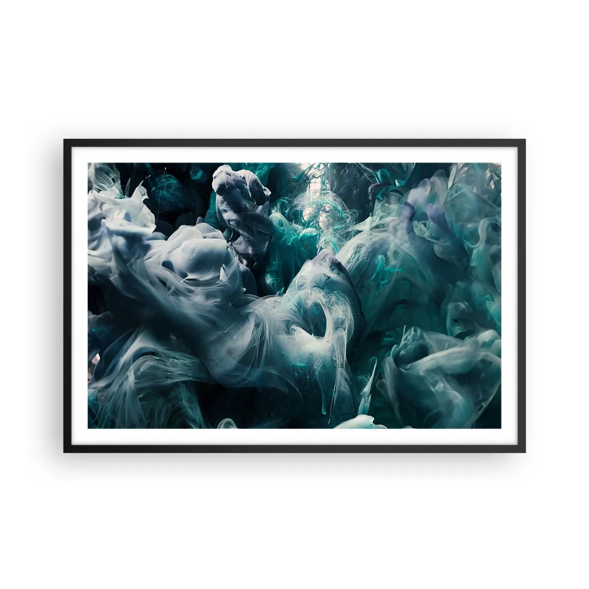 Affisch i svart ram - Färg i rörelse - 91x61 cm