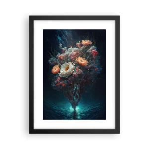 Affisch i svart ram - Märklig trädgård - 30x40 cm