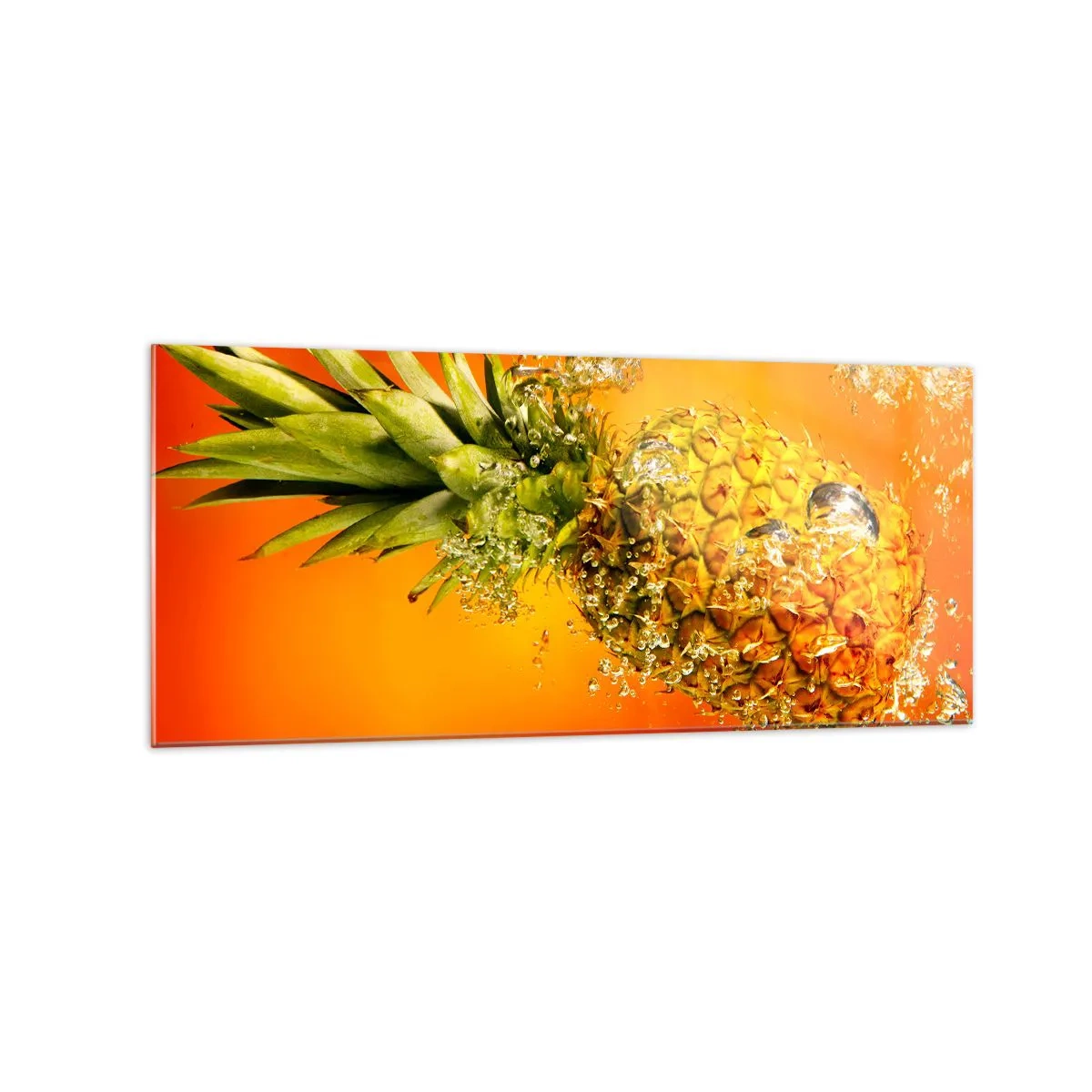 Glastavla - Bild på glas - Saftig tropisk fräschhet - 120x50 cm