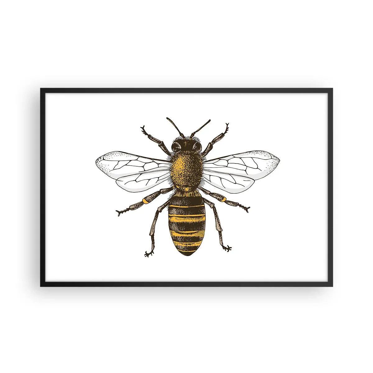 Affisch i svart ram - Vackert och bra - 91x61 cm