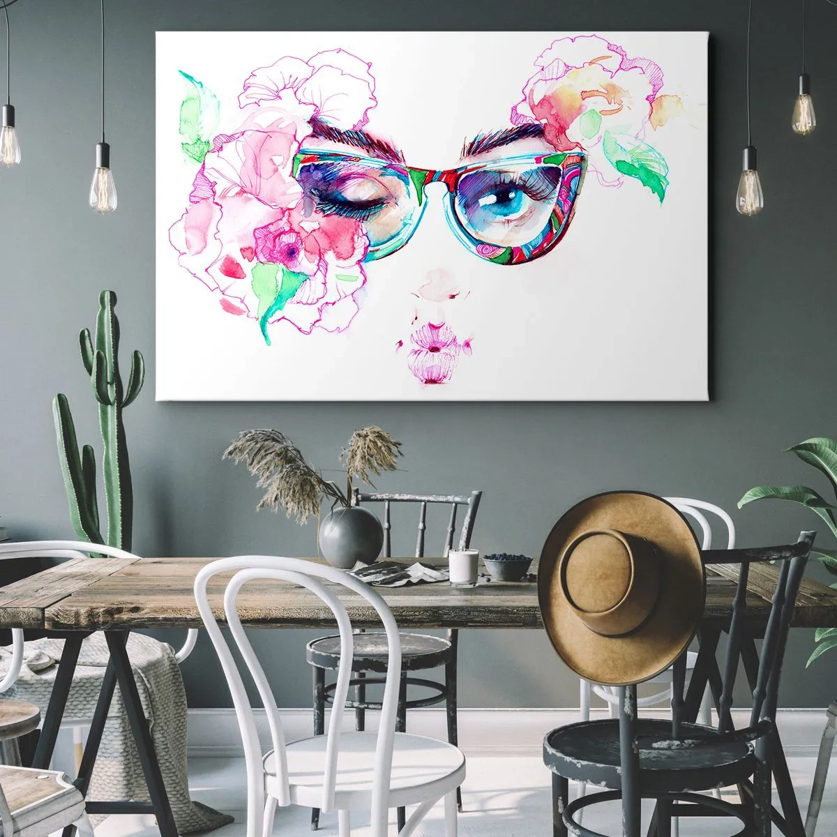 Canvastavla - Bild på duk - Frestande löfte - 100x70 cm