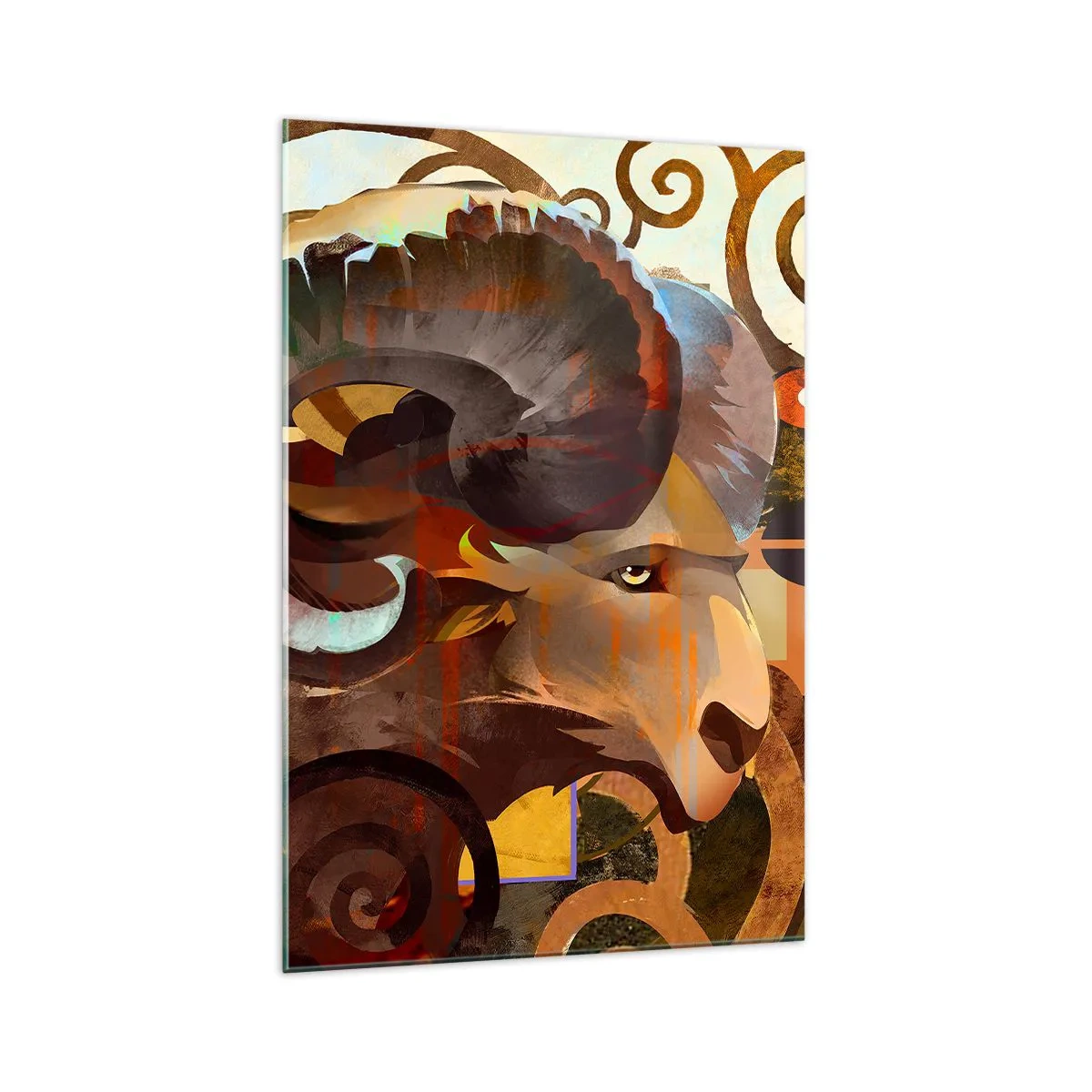 Glastavla - Bild på glas - Magi - religion - ritualer - 70x100 cm