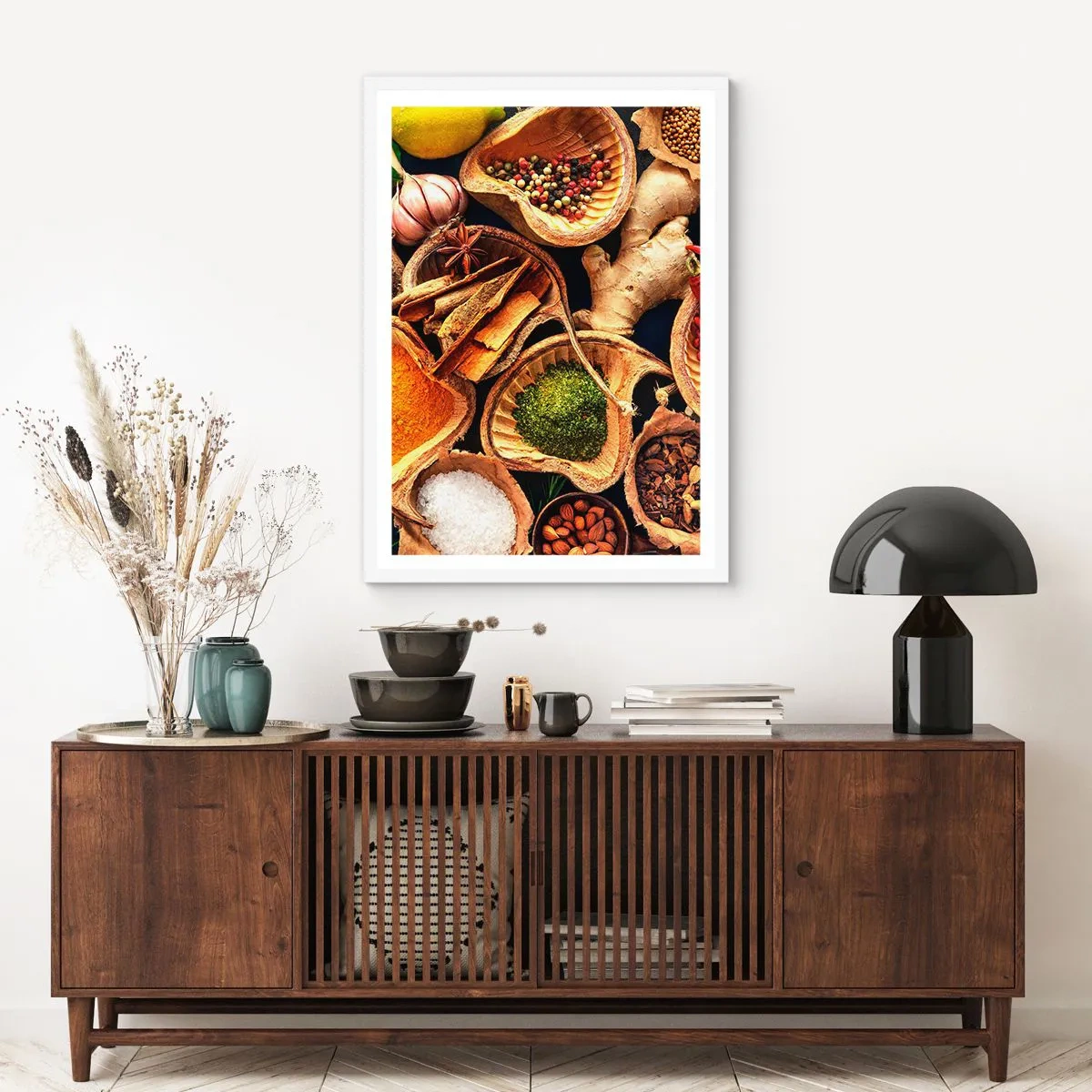 Affisch i vit ram - Ta vad du vill - 61x91 cm